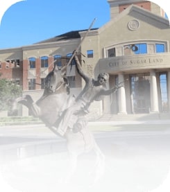 Statue in Downtown Sugar Land Texas